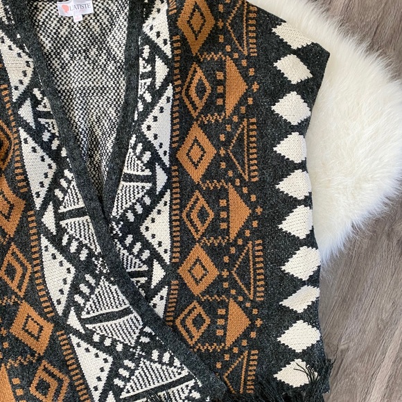 Comfy fringe open cardigan - Picture 3 of 3